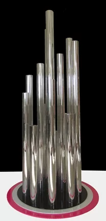 TUBULAR!: Often, Miller says, his sculptures grow out of themselves and evolve into complex, geometric structures, as can be seen above. - IMAGE COURTESY OF SLOMA