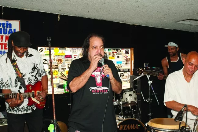 RJ IN THE HOUSE! : Famed porn star Ron Jeremy was emcee and sat in on harmonica with The Shival Experience. - PHOTOS BY STEVE E. MILLER