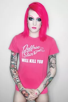 SHE’S NOT A BEAUTY QUEEN! : Check out Jeffree Star (whose makeup nods to Marilyn Manson!) on Aug. 21 at Downtown Brew, one of six shows at the SLO Town club this week. - PHOTO COURTESY OF JEFFREE STAR
