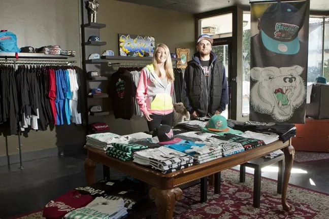 IT’S GOOD TO BE RAD : Dillon McKnight shows off his handmade Rad Life apparel. - PHOTO BY STEVE E. MILLER