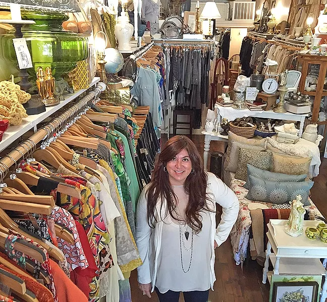 LADY POWER: Diana Gabriel, owner of Change Of A Dress Consignment Boutique in downtown San Luis Obispo, is among a growing number of female business owners in SLO County, which was recently ranked the sixth best place in the nation for women to own small businesses. - PHOTO BY REBECCA LUCAS