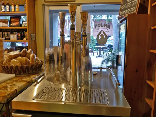 BABY IT’S COLD: Black Horse Espresso is now serving cold brew coffee at its Higuera Street location. - PHOTO BY ADRIANA CATANZARITE
