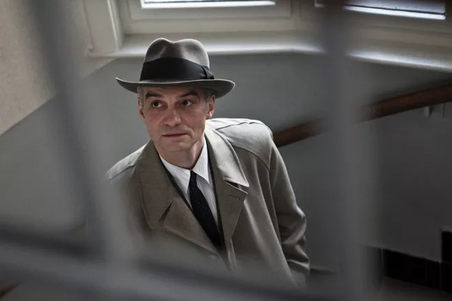 IN THE SHADOW : Drawing inspiration from the Communist show trials of 1950s Czechoslovakia, Czech director David Ondˇríˇcek’s neo-noir follows old school detective Captain Hekl (Ivan Trojan, pictured) into a web of secret police corruption. - PHOTO COURTESY OF SBIFF