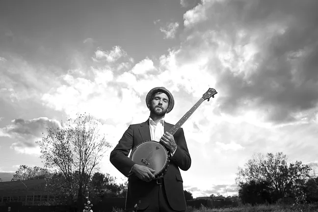 BANJOIST! : William Elliot Whitmore (pictured) opens for Hoots and Hellmouth at Downtown Brew on Oct. 27, making for one helluva show. - PHOTO BY CHRIS STRONG