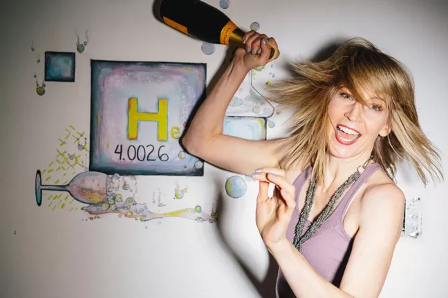 IT'S SCIENCE, BITCHES!: Cal Poly engineering grad and musician Christine McKinley makes physics sexy and fun in her new book "Physics for Rock Stars," which she’ll read from as well as play music on July 24 at Linnaea’s Café. - PHOTO COURTESY OF CHRISTINE MCKINLEY