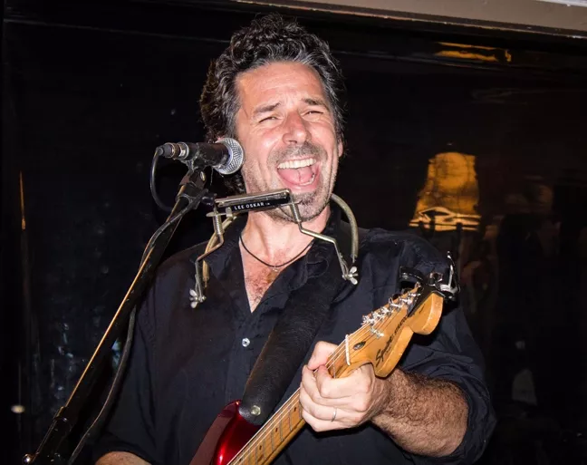 ALTERNATIVE SOUL: L.A. musician Luis Oliart blends influences of funk, rock, blues, reggae, and Latin music, played on several different guitars. Hear him Thursday, Sept. 12 at the Shell Café. - PHOTO BY BONNIE NELSON-KEY