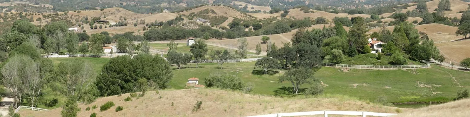 THE RANCH : The ranch in Creston where L. Ron Hubbard spent his last years is still perfectly maintained after 23 years. It’s owned by the Church of Spiritual Technology, a branch of Scientology, and church symbols mark everything from the horse racing track to the front gates. - PHOTO BY STEVE E. MILLER