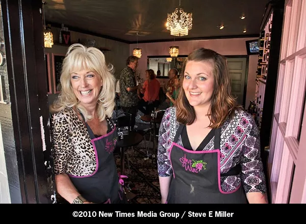 BEGUILING : Cindy Giovacchini and Johnna Bramblett have opened an intimate wine bar within steps of the popular Cracked Crab restaurant on Price Street. - PHOTO BY STEVE E. MILLER