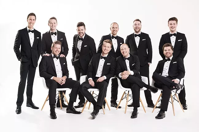 HOLIDAY VOICES: The Ten Tenors bring their “Home for the Holiday” concert to the Performing Arts Center on Dec. 1. - PHOTO COURTESY OF THE TEN TENORS
