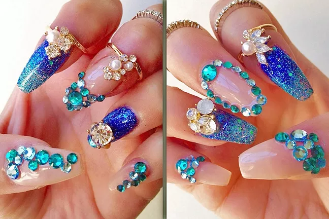 Nail Bling And Outs Await At Posh Couture In Slo Strokes Click To Enlarge 3 D Experience Posh Couture Owner Yessie Nojas Found Her Creative Outlet In Adding