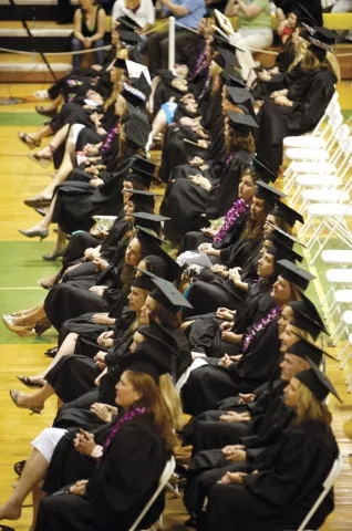 A QUESTION OF CAPACITY : Cuesta College graduated its largest class of registered nurses in May. But even with 50 new nurses added to the workforce, health care settings still need more. - PHOTO BY JESSE ACOSTA
