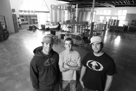 SKATE OR SURF OR BOARD OR DIE! : One Way Board Shop is the latest board shop to arrive on the local scene. Owners and brothers Dan and Dave Pankratz are celebrating their San Luis Obispo store opening on Sept. 15. - IMAGE BY STEVE E. MILLER