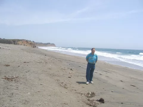 WATER, WATER EVERYWHERE : Cambria engineer Bob Gresens is proposing to collect seawater from a subterranean well under the ocean floor and desalt it for use in Cambria households. - PHOTO BY KATHY JOHNSTON