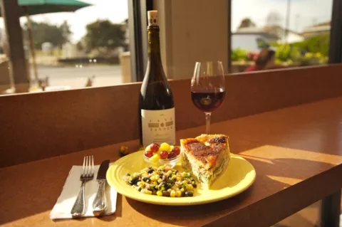 FANCY FARE : Tired of cafes that serve a cup o joe and little else? Check out the cafe that offers wine, quiche, coffee, and a myriad other tongue-tantalizing delights. - PHOTO BY JESSE ACOSTA