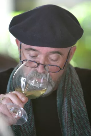 THE NOSE KNOWS: Central Coast Wine Classic founder Archie McLaren proved best at determining more expensive wines from least expensive. - CHRISTOPHER GARDNER