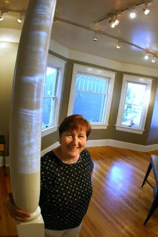 GALLERY BE GONE: Gail Johnson has returned to her picture framing roots abandoning the unprofitable fine art gallery side of her Marsh Street business - PHOTO BY CHRISTOPHER GARDNER