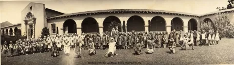 TURKEYS ON PARADE : Students of the Fremont School held a Thanksgiving Day pageant during a time when kids could apparently get away with bringing guns to school.