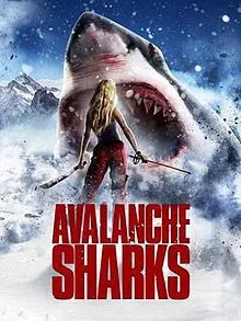 SHARKS ON THE SLOPES: 'Avalanche Sharks' takes to the slopes with yet another low-budget shark movie that has a ridiculous plot. - PHOTO COURTESY OF ODSSEY MEDIA