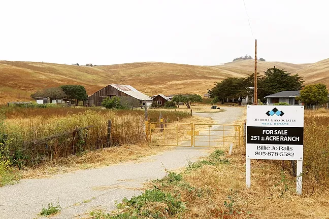 BARN OR SEWER?: The city of Morro Bay is considering a handful of sites around the city to build a new wastewater treatment facility. At the top of the list is the Righetti Ranch, which has residents next to the property outraged. - PHOTO BY DYLAN HONEA-BAUMANN