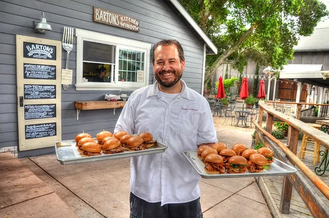 GOOD THINGS COME OUT: Chef Jeffry Wiesinger brings the comfort-food flavor but takes the food truck out of the equation at Barton’s Kitchen Window off 46 West. - PHOTO COURTESY OF AMY JOSEPH