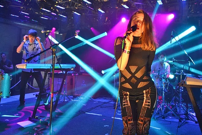 DYNAMIC DUO: The electronic beats and glittering pop vocals of Holychild come to SLO Brew on Aug. 21. - PHOTO COURTESY OF HOLYCHILD
