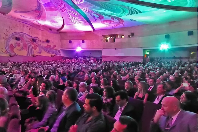 FULL HOUSE: There was nary a seat in the house available at the Fremont Theater. - PHOTO BY GLEN STARKEY