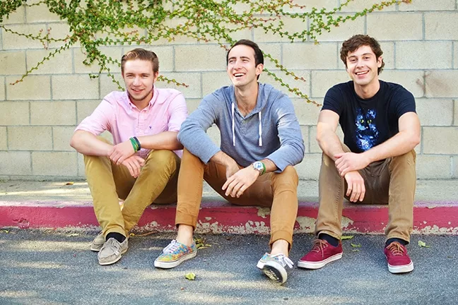 UP AND COMERS: Up! Way Up!, a trio of Cal Poly seniors playing ’60s-style rock, ska, and reggae, play Frog and Peach on April 11. - PHOTO COURTESY OF UP! WAY UP!