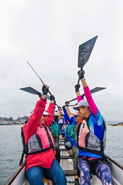 FILE PHOTO BY JAYSON MELLOM - BACK TOGETHER The Central Coast Dragon Boating Association is back in the water after COVID-19 caused a nearly two-year break. Pictured here is a team practice in 2019.