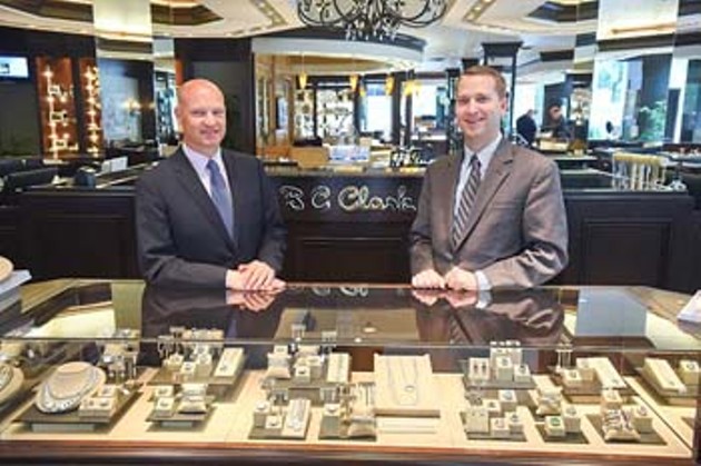 Left, Coleman and Mitchell Clark at BC Clark Jewelry in Downtown OKC.  mh