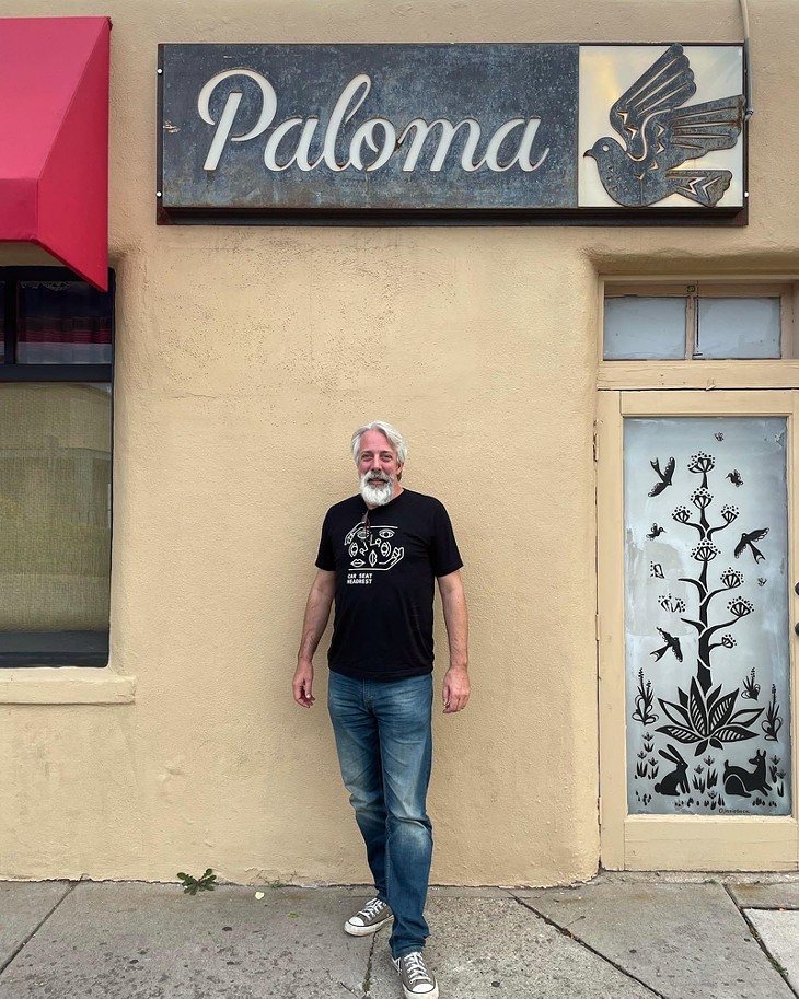 Clayton Bahr stands in front of Paloma. - PHOTO PROVIDED