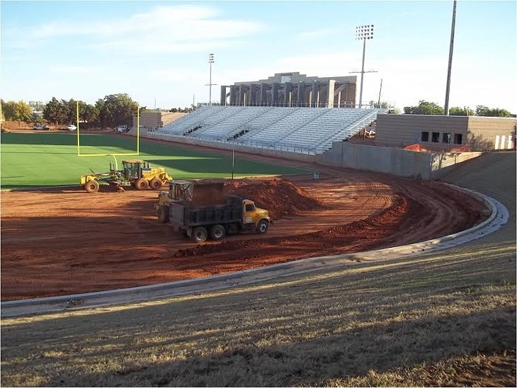 Photo from the past few months of work at Taft Stadium in northwest Oklahoma City. - CITY OF OKC