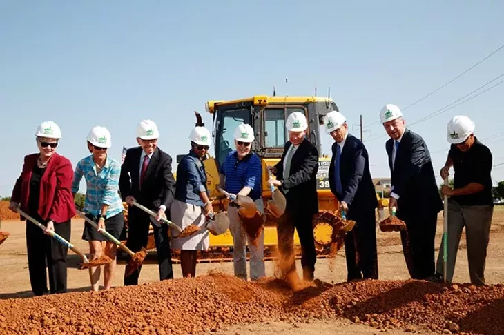 The groundbreaking of the MAPS 3 Senior Health and Wellness Center in Oklahoma City, Wednesday, Sept. 2, 2015. - GARETT FISBECK