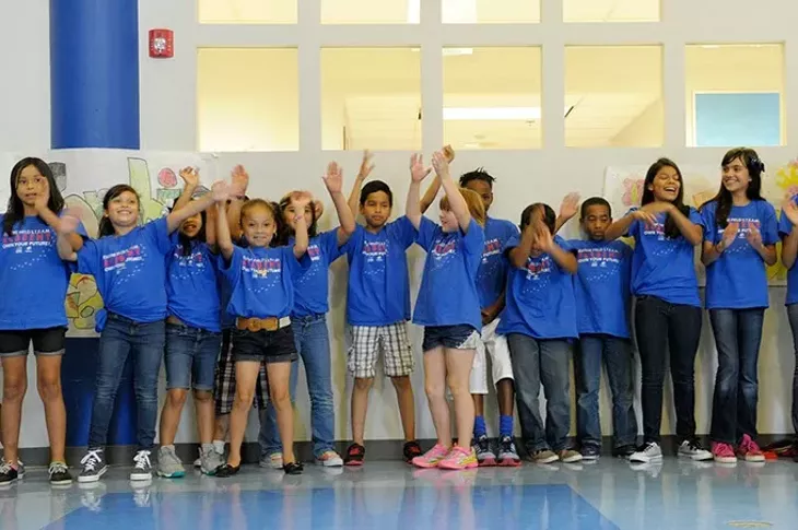 Children perform as a celebration of the last of the STEAM program at Eugene Field Elementary in Oklahoma City, Thursday, July 9, 2015. - GARETT FISBECK