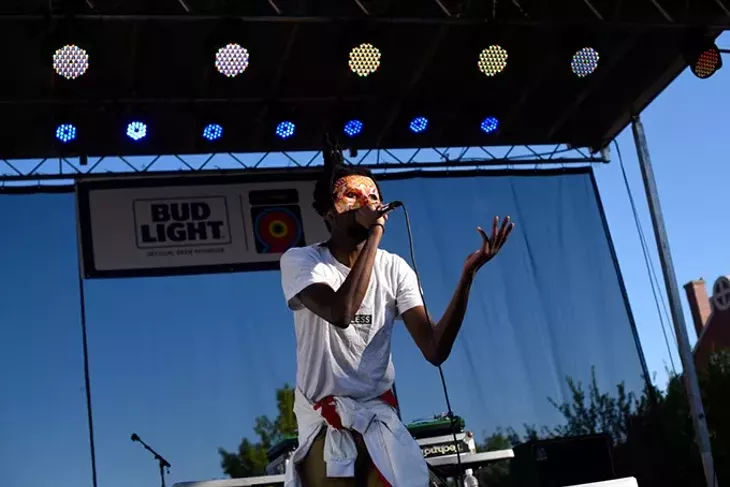 Teflo $ performs at Norman Music Festival 9 in Norman, Friday, April 22, 2016. - GARETT FISBECK