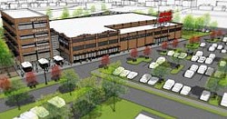 Rendering of a proposed grocery store and development at 23rd Street and Martin Luther King Ave. - PROVIDED