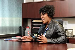 Aundria Goree, community health administrator, in Oklahoma City, Wednesday, Jan. 13, 2016. - GARETT FISBECK