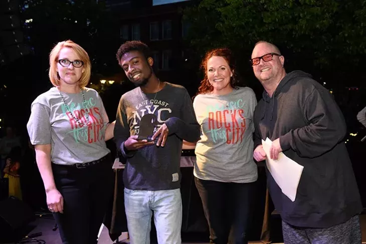 LoneMoon for Best Underage Band during the Oklahoma Gazette Music Awards at Metro Music Fest, Friday, Apri 8, 2016. - GARETT FISBECK