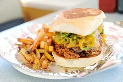 Beanie Burger at Patty Wagon in Oklahoma City, Wednesday, Dec. 2, 2015. - GARETT FISBECK