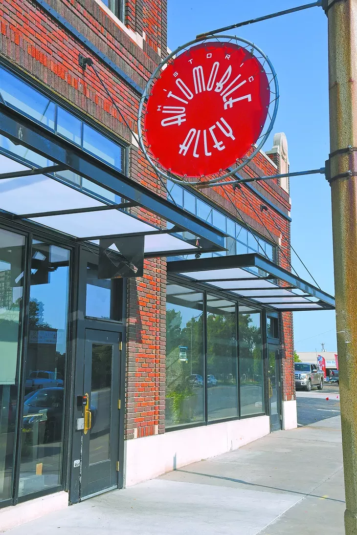 Hatch, a new restaurant on Auto Alley next to Broadway Chop House, under construction, 9-1-15. - MARK HANCOCK