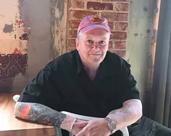 Chef, Author, and drummer, Craig Whitson, photographed at Pizzaria Gusto, 10-5-15. - MARK HANCOCK