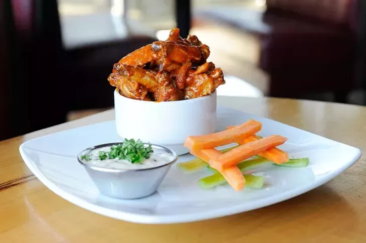 Buffalo-style wings at Upper Crust Wood Fired Pizza (Garett Fisbeck)