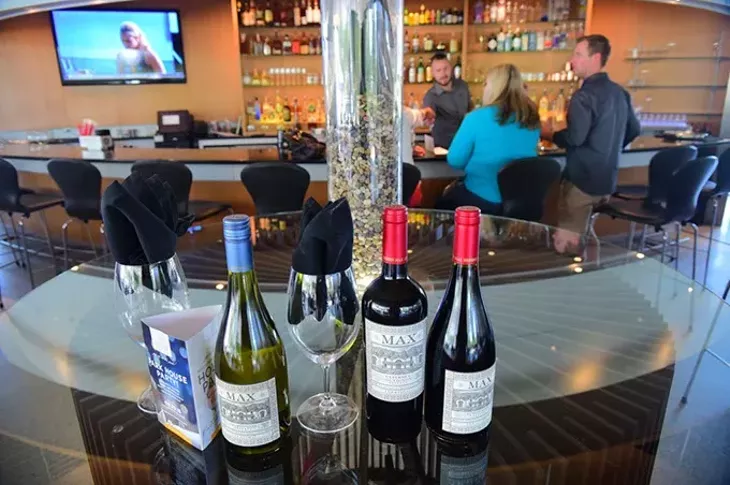 Wine selection at Park House, 125 Ron Norick Blvd, 9-2-2015. - MARK HANCOCK