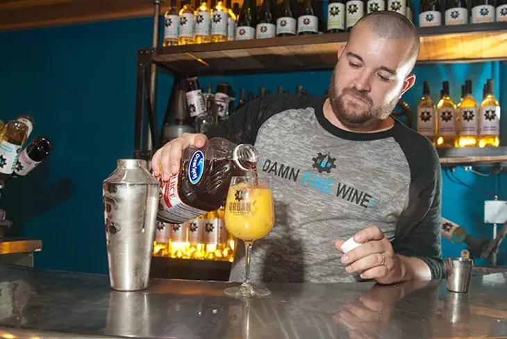 Joe Dixon makes his winning cocktail, Morning Sex (Mark Hancock)