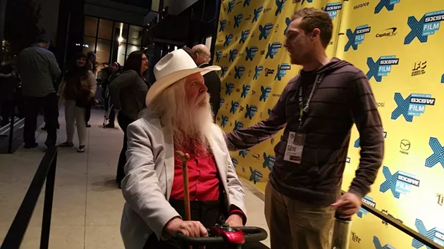 Leon Russell following the official premier of "A Poem is a Naked Person" at SXSW. - BEN FELDER