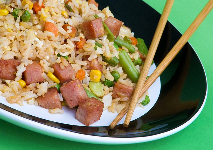 Fried rice with Spam (Shannon Cornman)