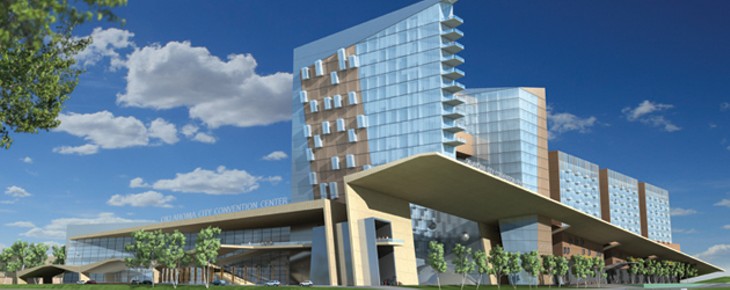 A rendering of what a new downtown convention center might look like. - CITY OF OKC