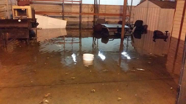 Pictures provided by the Oklahoma County Sheriff's Department show jail flooding in 2015.