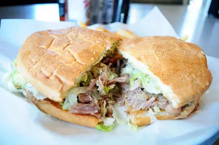 Carnita Torta at La Costa Restaurant. - Photos by Lauren Hamilton