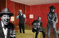 MANDATORY CREDIT: RGK Entertainment - L-R: Jerry Dale McFadden, Paul Deakin, Raul Malo, Eddie Perez of The Mavericks - MANDATORY CREDIT: RGK ENTERTAINM
