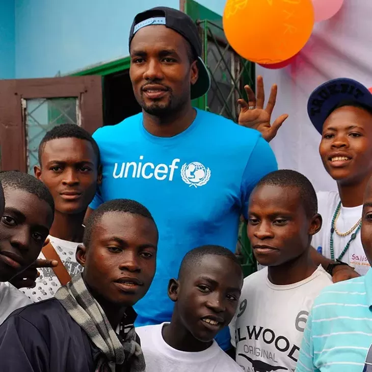 Hi, here's info from Jordi, Serge's agent (or whatever the title is). - "all of them are in Brazzaville. The 2 with the Unicef shirt are at the orphanages. Same as the one with the kids and the Welcome sign. - The one where Serge is shooting is at the new Avenir du Rail court. - The other is from the Place de Gaulle court, which will hopefully be rebuild soon. - Please credit them all as SERGE IBAKA FOUNDATION "